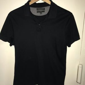 Banana Republic black polo shirt. Medium.